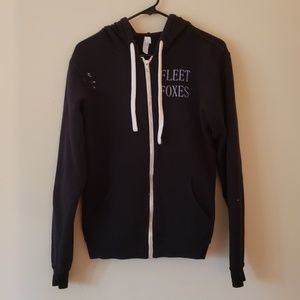 FLEET FOXES zip up hoodie